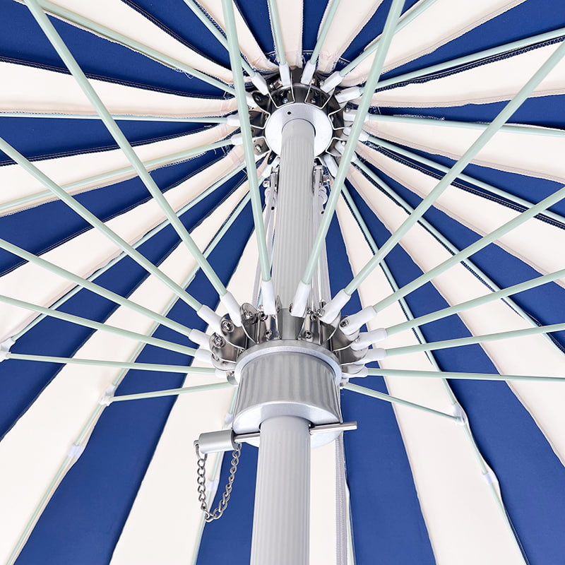 2.5m蓝白拼接宝塔伞